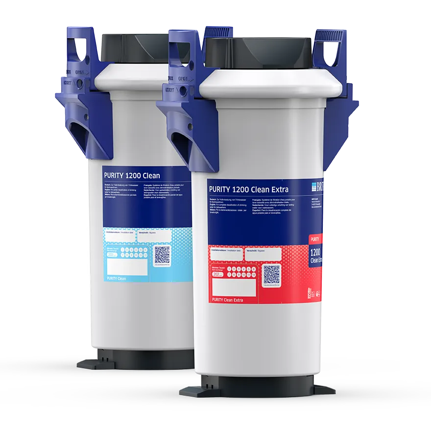 Gama de filtros Brita PURITY para máquinas de café y hielo